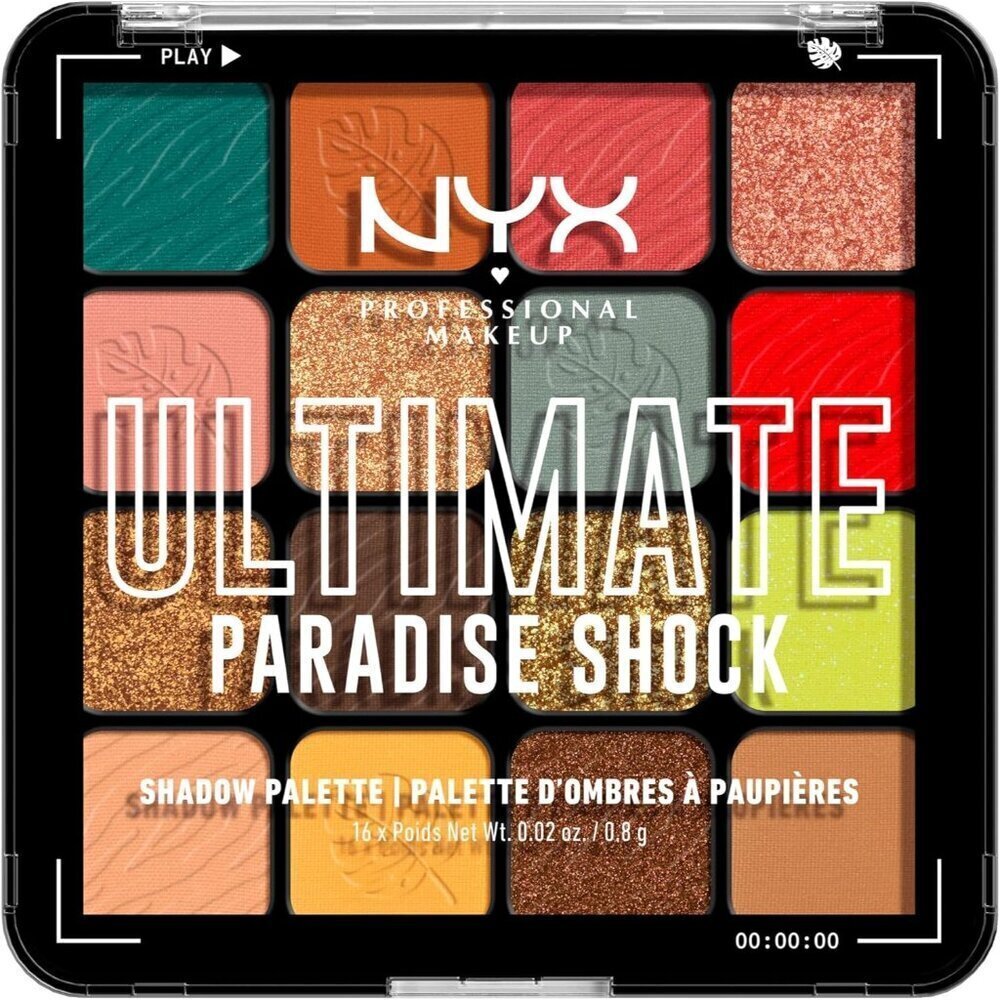 🆕 Makeup Ultimate Shadow Palette 16-Shade Vegan Formula -Paradise Shock Cruelty